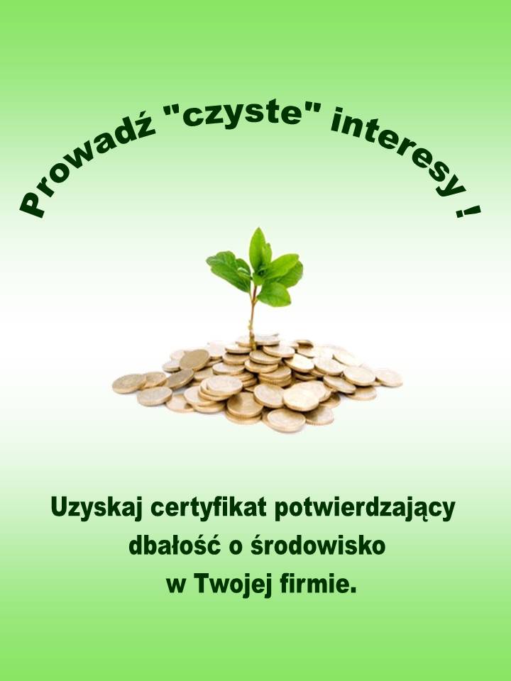 Certyfikat czysty interes Certyfikat czysty interes